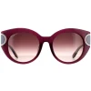 Salvatore Ferragamo Sunglasses SF840SA 500 Violet Brown Wine Gradient