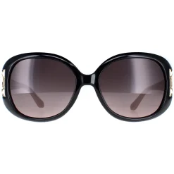 Salvatore Ferragamo Sunglasses SF668 001 Black Taupe Brown Gradient
