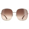Salvatore Ferragamo Sunglasses SF300S 703 Gold Brown Gradient