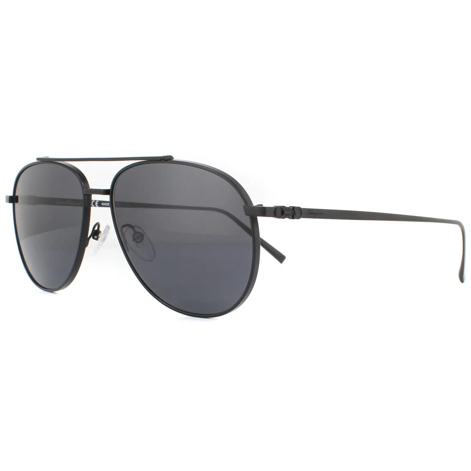Salvatore Ferragamo Sunglasses SF201S 002 Matte Black Grey