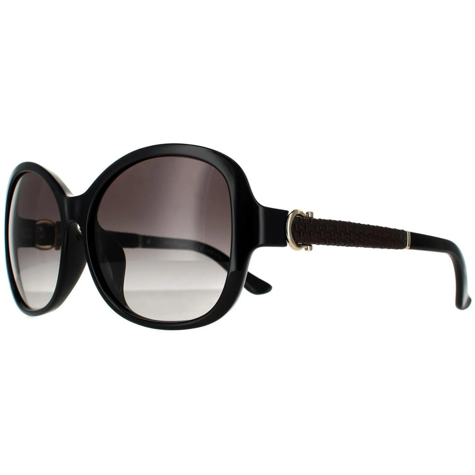 Salvatore Ferragamo Sunglasses SF744SLA 001 Black Grey Gradient