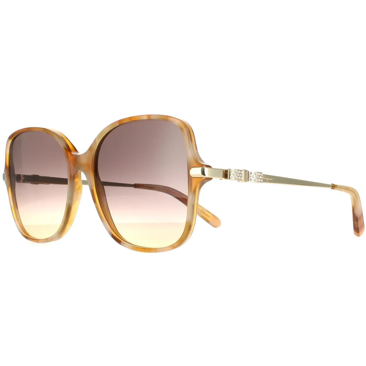 Salvatore Ferragamo Sunglasses SF990SR 218 Blonde Havana Grey Gradient