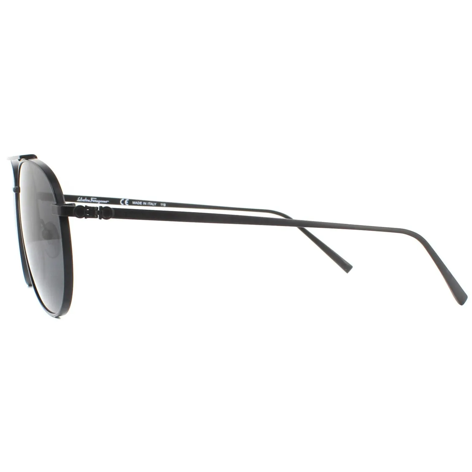 Salvatore Ferragamo Sunglasses SF201S 002 Matte Black Grey
