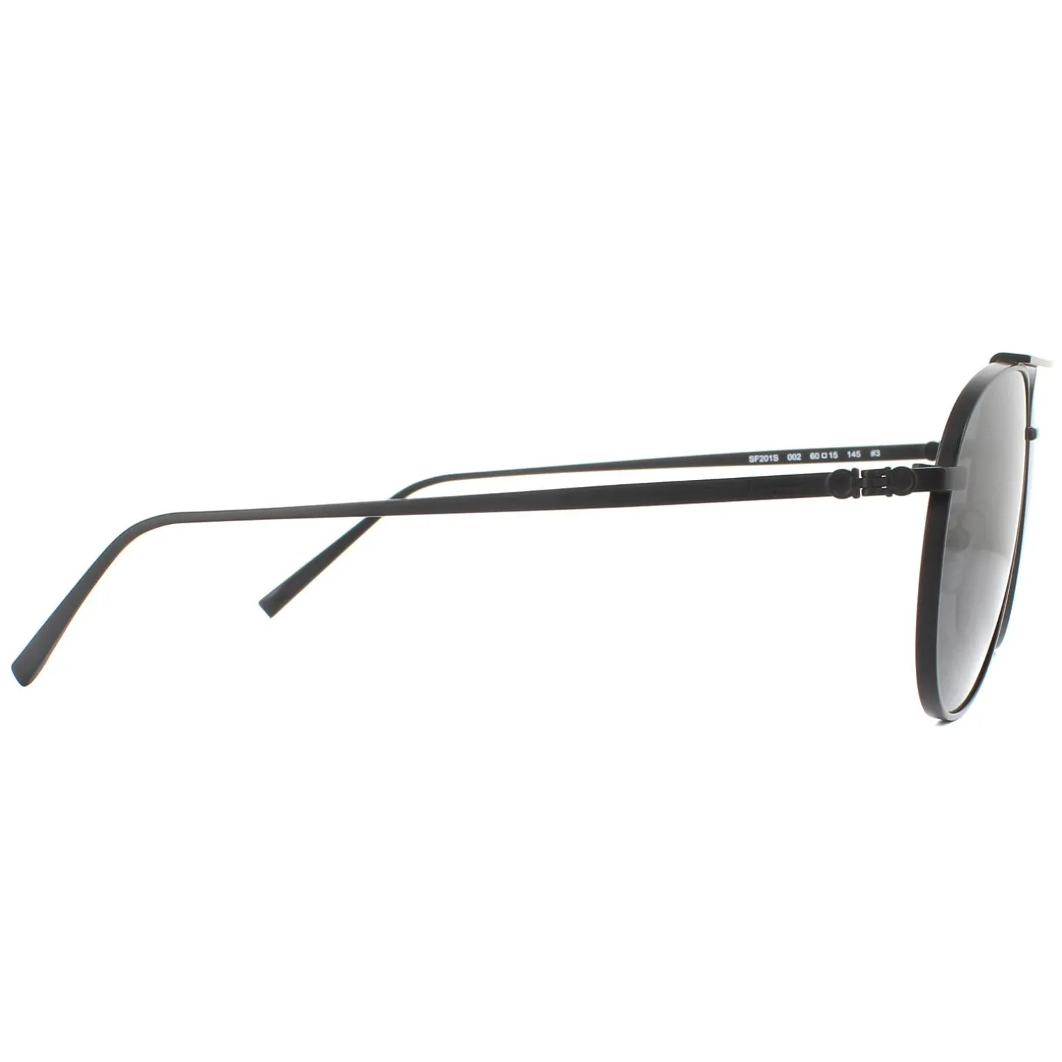Salvatore Ferragamo Sunglasses SF201S 002 Matte Black Grey