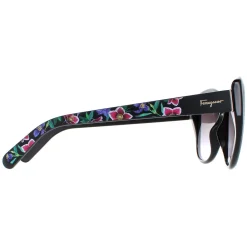 Salvatore Ferragamo Sunglasses SF912S 001 Black with Flower Print Grey