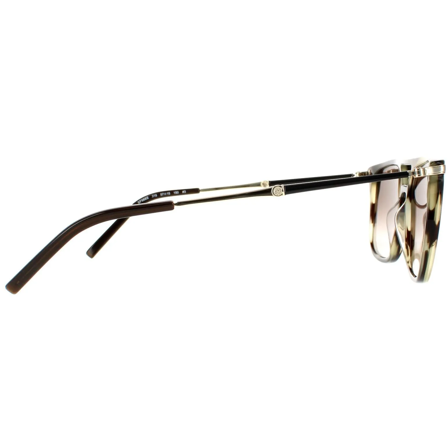 Salvatore Ferragamo Sunglasses SF966S 319 Striped Khaki Brown Gradient