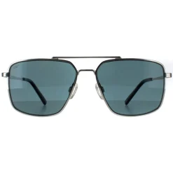 Serengeti Sunglasses Aitkin SS554003 Shiny Silver Saturn Petrol Blue P