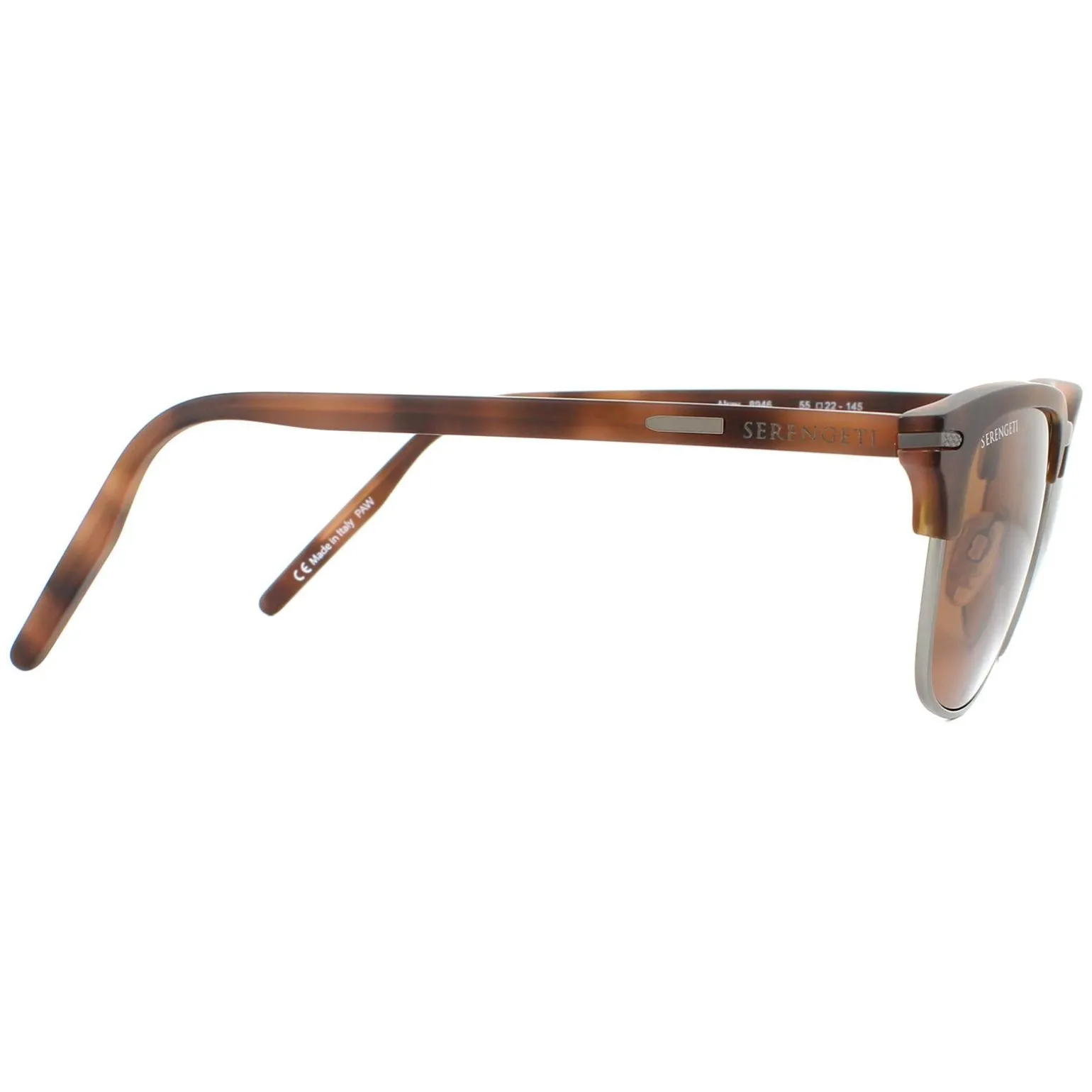 Serengeti Sunglasses Alray 8946 Matte Brown Mineral Polarized Drivers