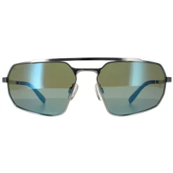 Serengeti Sunglasses Hinkley SS570006 Shiny Silver Saturn 555nm Blue P