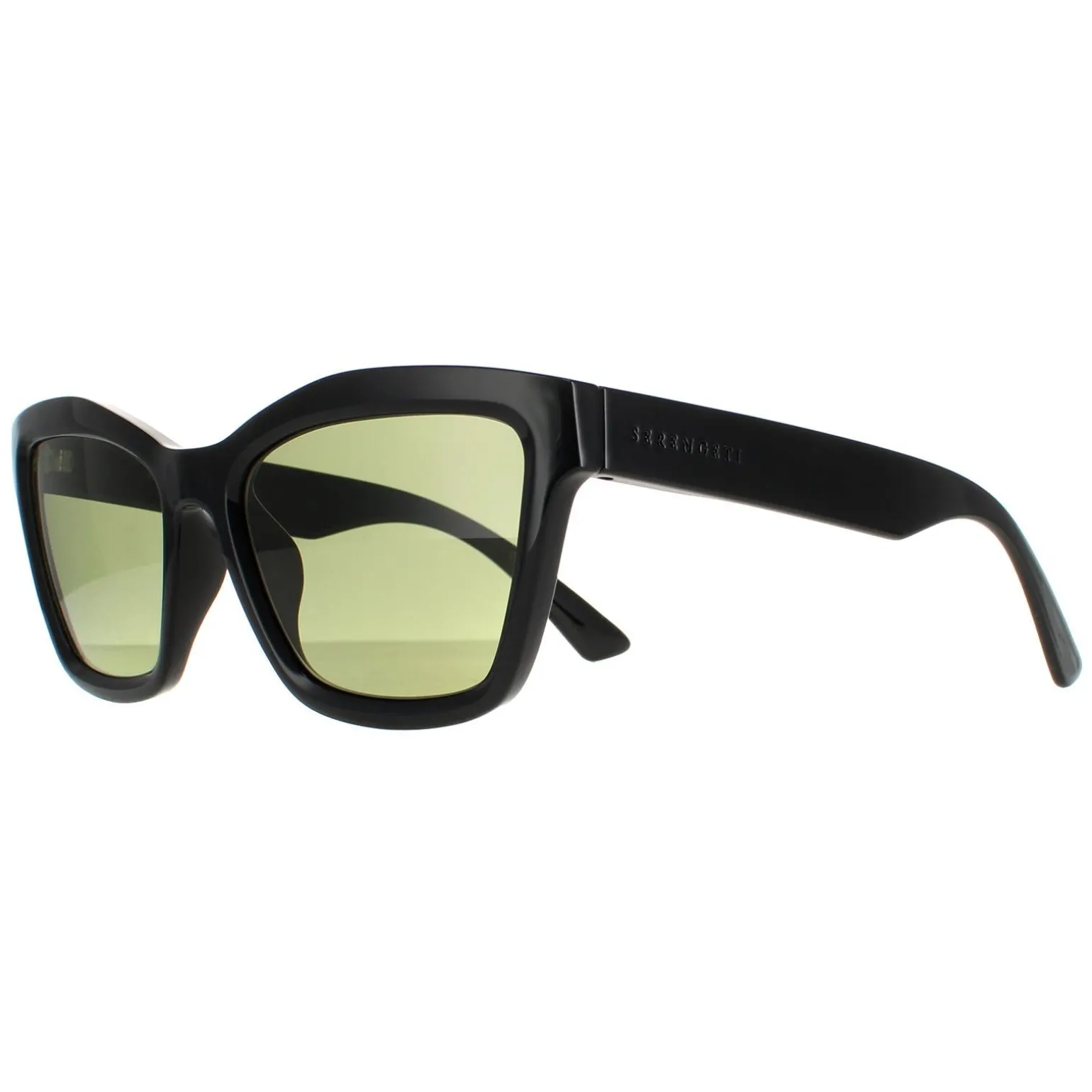 Serengeti Sunglasses Rolla SS537005 Shiny Black Saturn Polarized 555nm