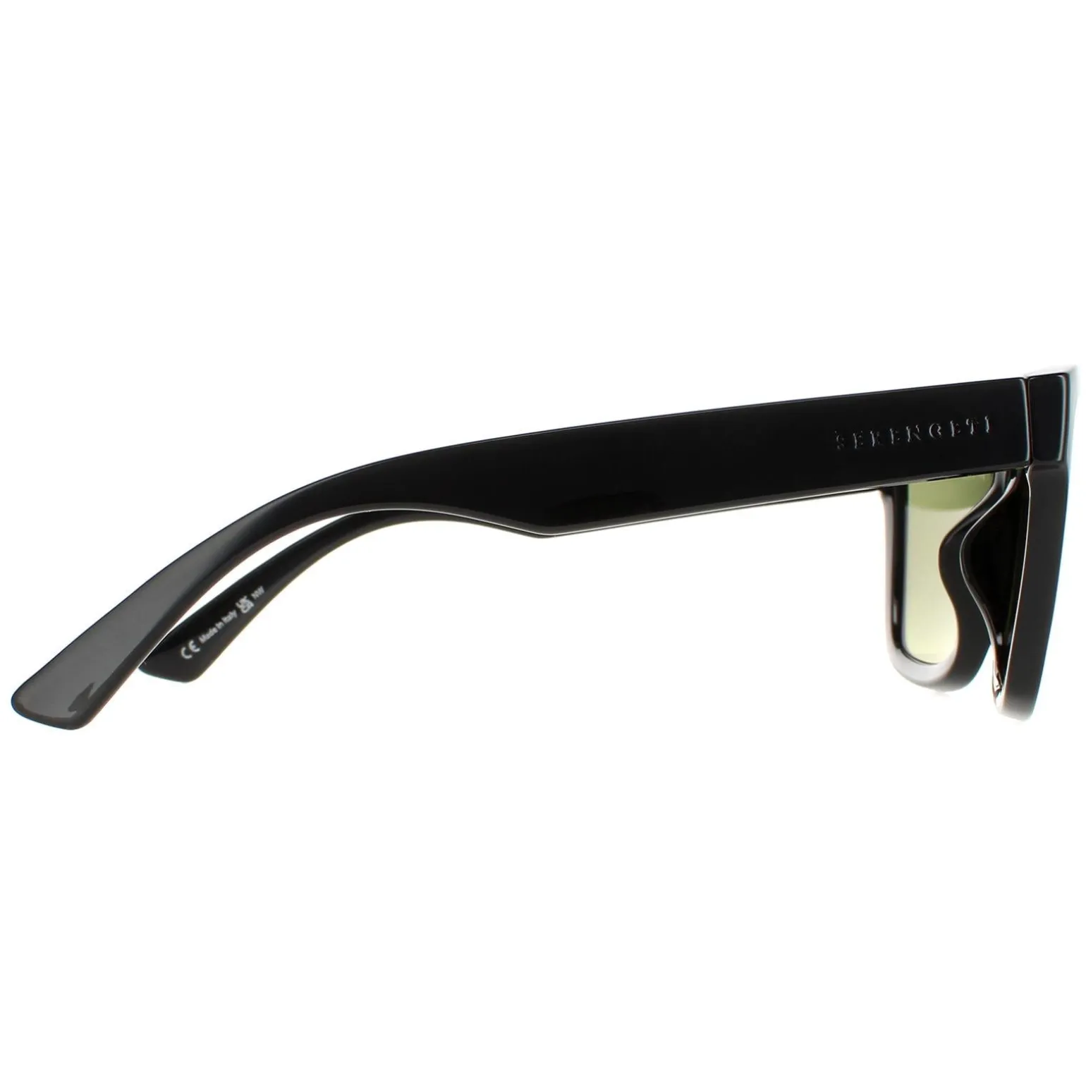 Serengeti Sunglasses Rolla SS537005 Shiny Black Saturn Polarized 555nm