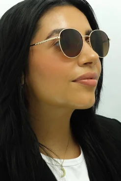 Smarty Sunglasses X1116 A Gold Brown