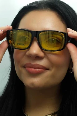 Smarty Sunglasses Y2055 E Black EF Night-Driving Yellow