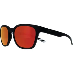 Smith Sunglasses Founder Slim S37 X6 Matte Black Chromapop Red Mirror