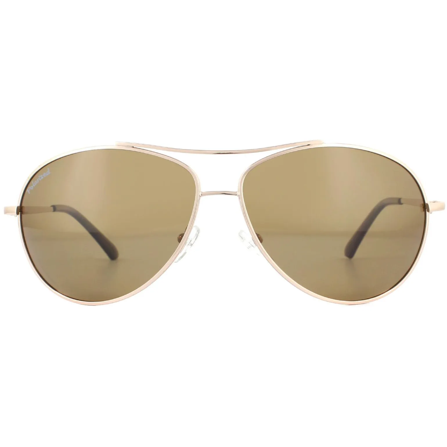 SunOptic Sunglasses SP100 C Gold Flex Brown Polarized