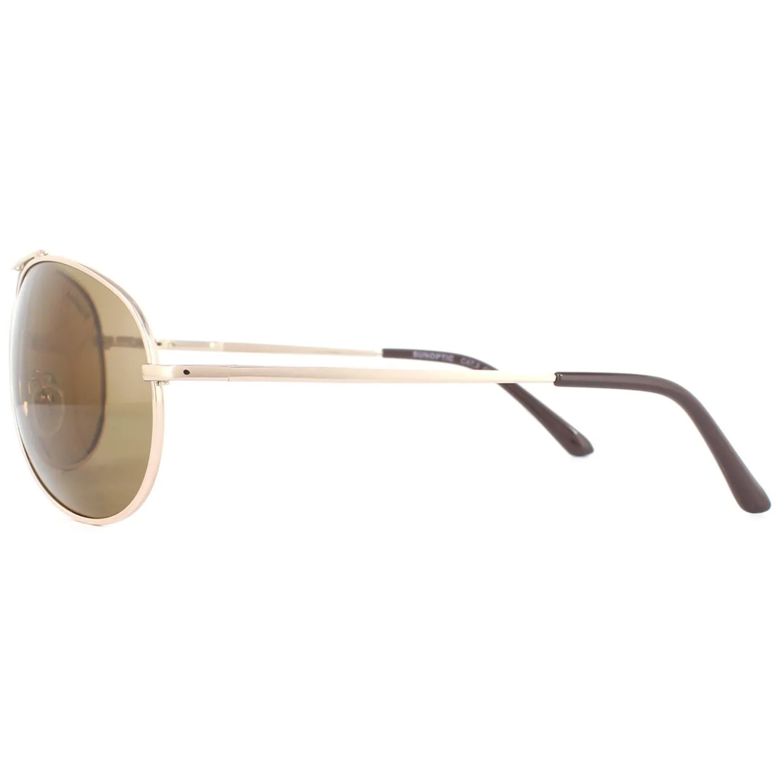 SunOptic Sunglasses SP100 C Gold Flex Brown Polarized