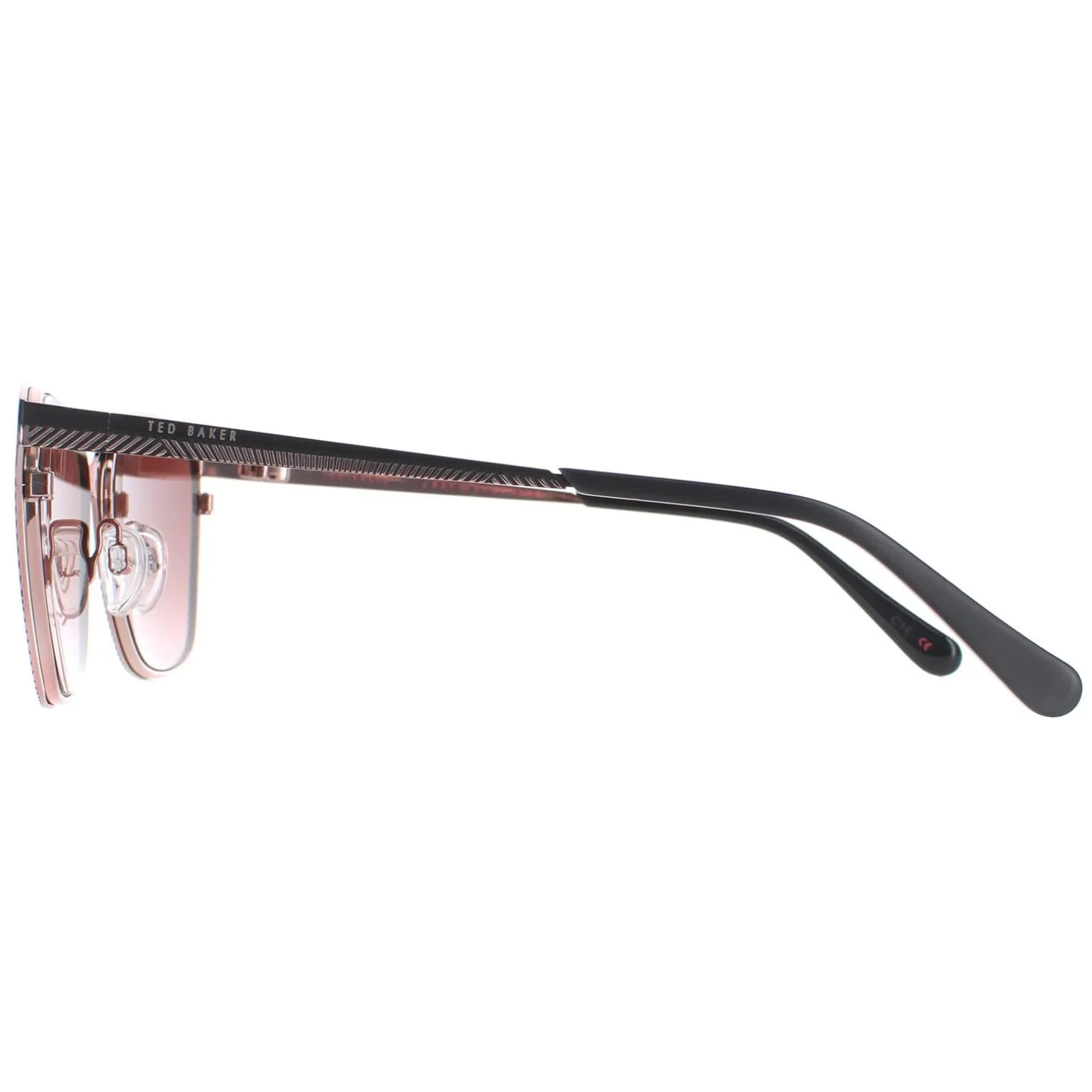 Ted Baker Sunglasses TB1563 Cerise 004 Black Brown Gradient