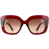 Ted Baker Sunglasses TB1675 Hattie 220 Crystal Dark Red Brown Red Grad