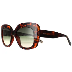 Ted Baker Sunglasses TB1675 Hattie 114 Double Champagne Demi Green Gra