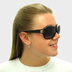 Ted Baker Sunglasses TB1207 Halle 001 Black Light Blue