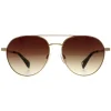 Ted Baker Sunglasses TB1682 Konrad 407 Antique Gold Brown Gradient