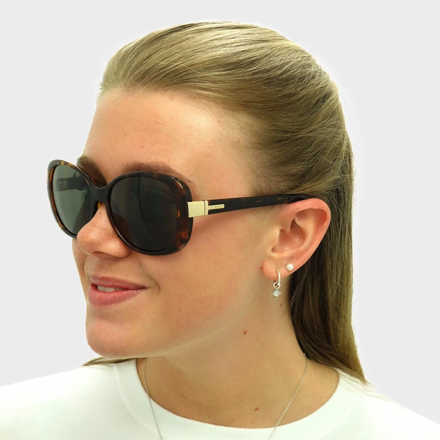 Ted Baker Sunglasses TB1343 Nola 169 Havana Light Green