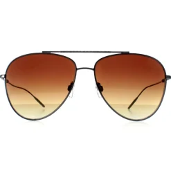 Ted Baker Sunglasses TB1625 Sutton 901 Gunmetal Brown Gradient