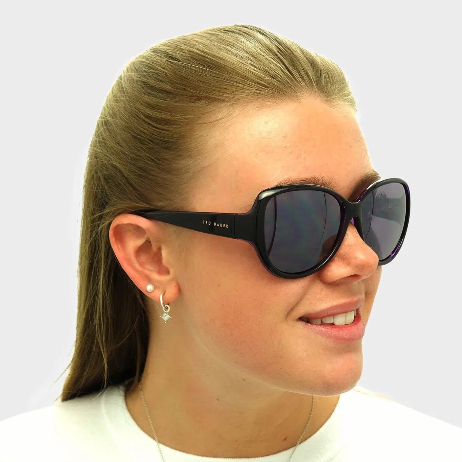 Ted Baker Sunglasses TB1394 Shay 007 Black Purple Purple