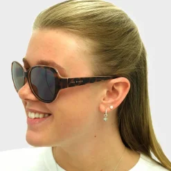 Ted Baker Sunglasses TB1394 Shay 132 Havana Brown Flower Print Brown