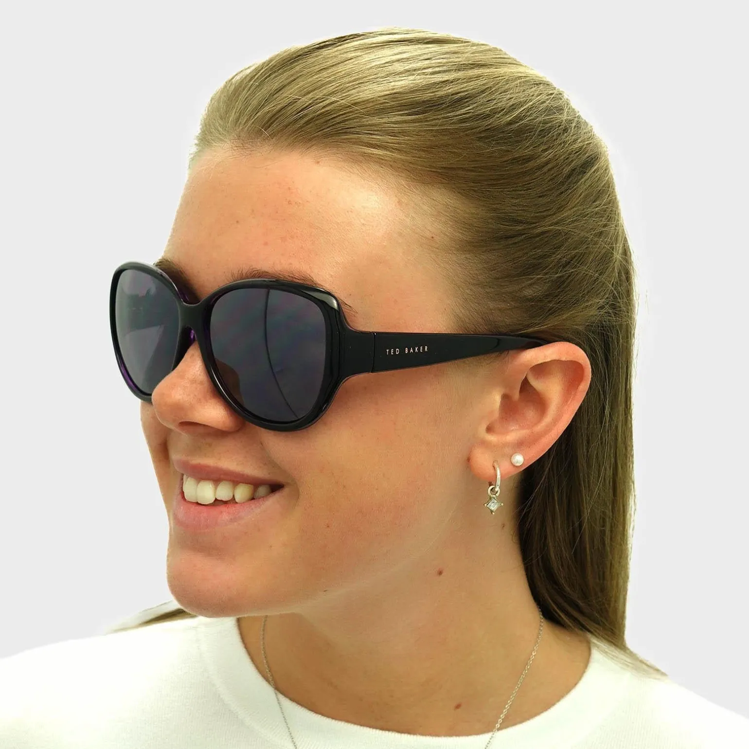 Ted Baker Sunglasses TB1394 Shay 007 Black Purple Purple