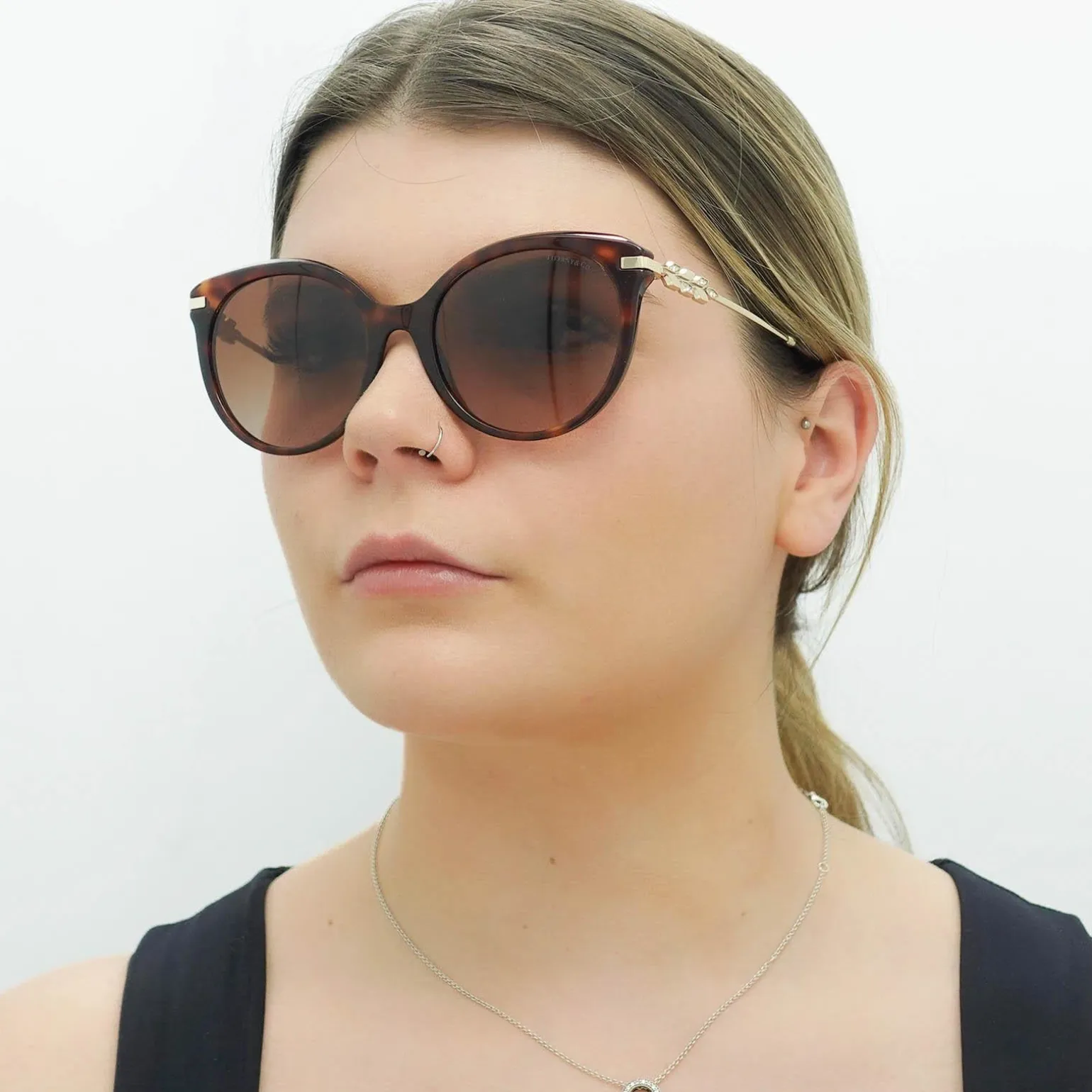 Tiffany Sunglasses TF4189 80023B Havana Brown Gradient