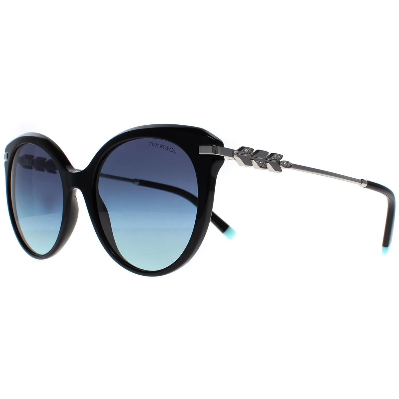 Tiffany Sunglasses TF4189 80019S Black Azure Gradient Blue