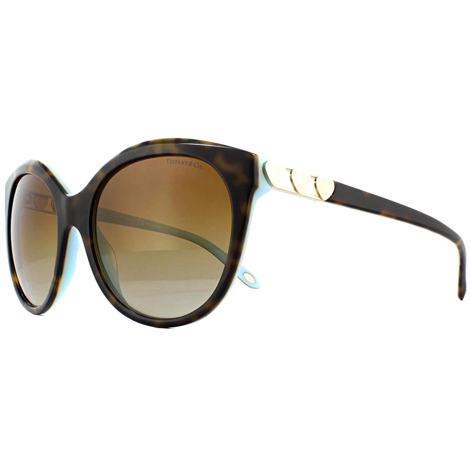 Tiffany Sunglasses TF4133 8134T3 Havana Blue Brown Gradient Polarized