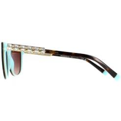 Tiffany Sunglasses TF4174B 81343B Havana On Tiffany Blue Brown Gradien