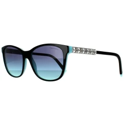 Tiffany Sunglasses TF4174B 80559S Black On Tiffany Blue Blue Gradient
