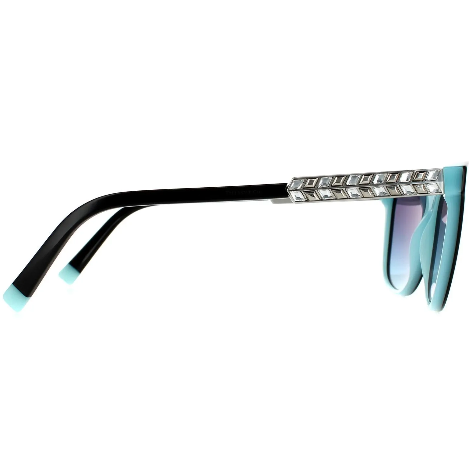 Tiffany Sunglasses TF4174B 80559S Black On Tiffany Blue Blue Gradient