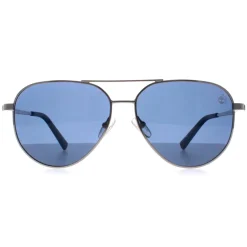 Timberland Sunglasses TB9304 08D Shiny Gunmetal Smoke Polarised