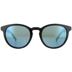 Timberland Sunglasses TB9128 01D Shiny Black Blue Blue Polarized