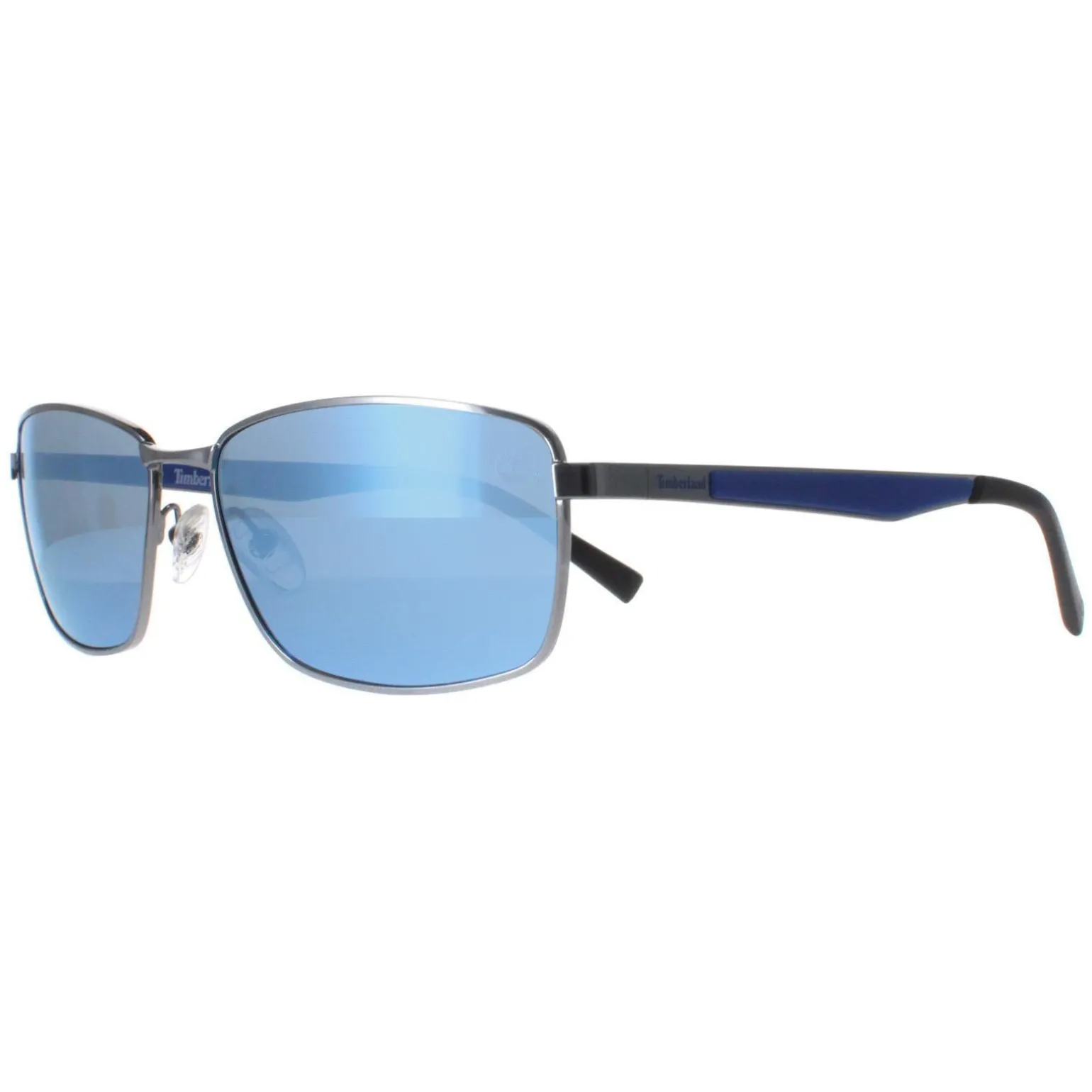 Timberland Sunglasses TB9233 06D Shiny Dark Nickeltin Smoke Polarized