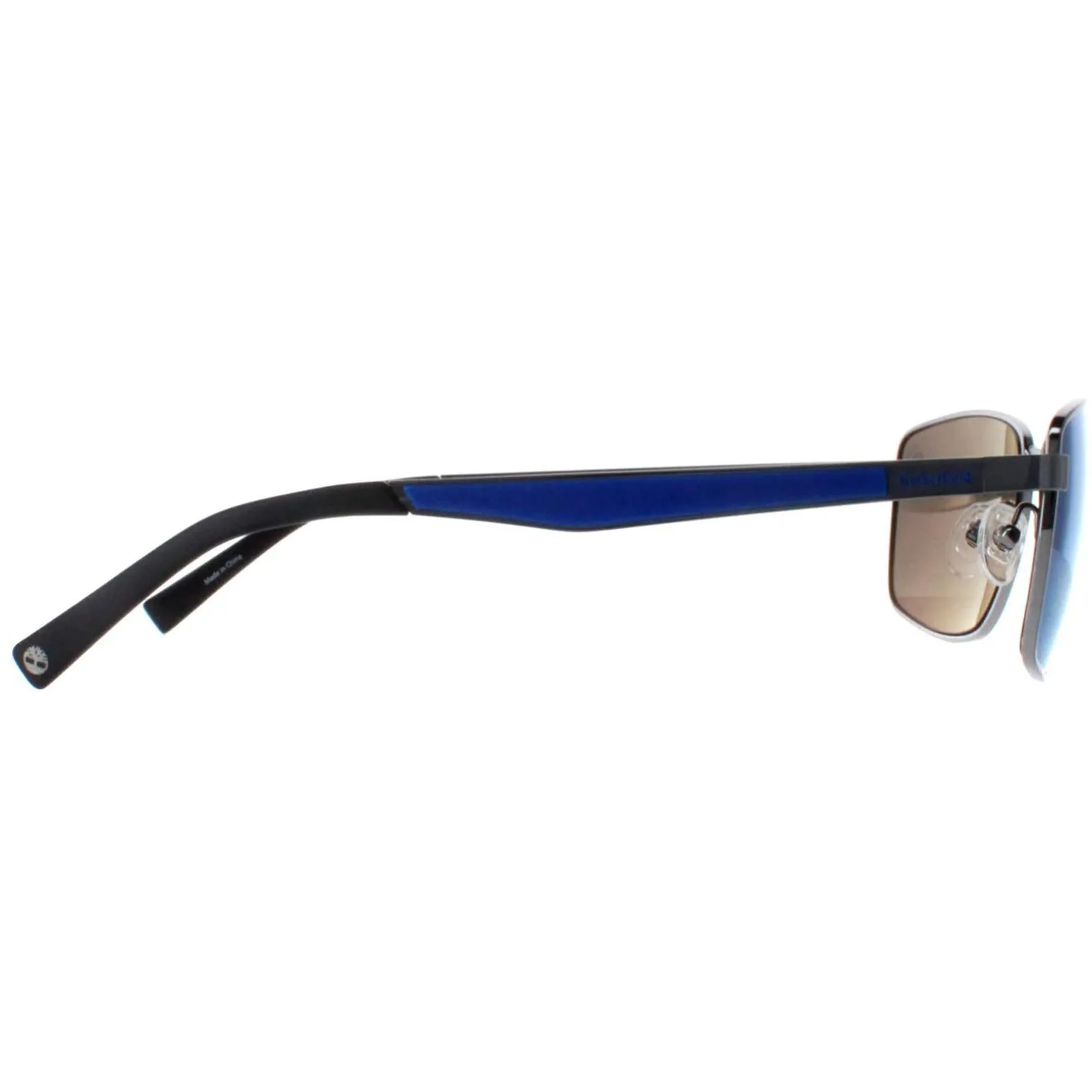 Timberland Sunglasses TB9233 06D Shiny Dark Nickeltin Smoke Polarized