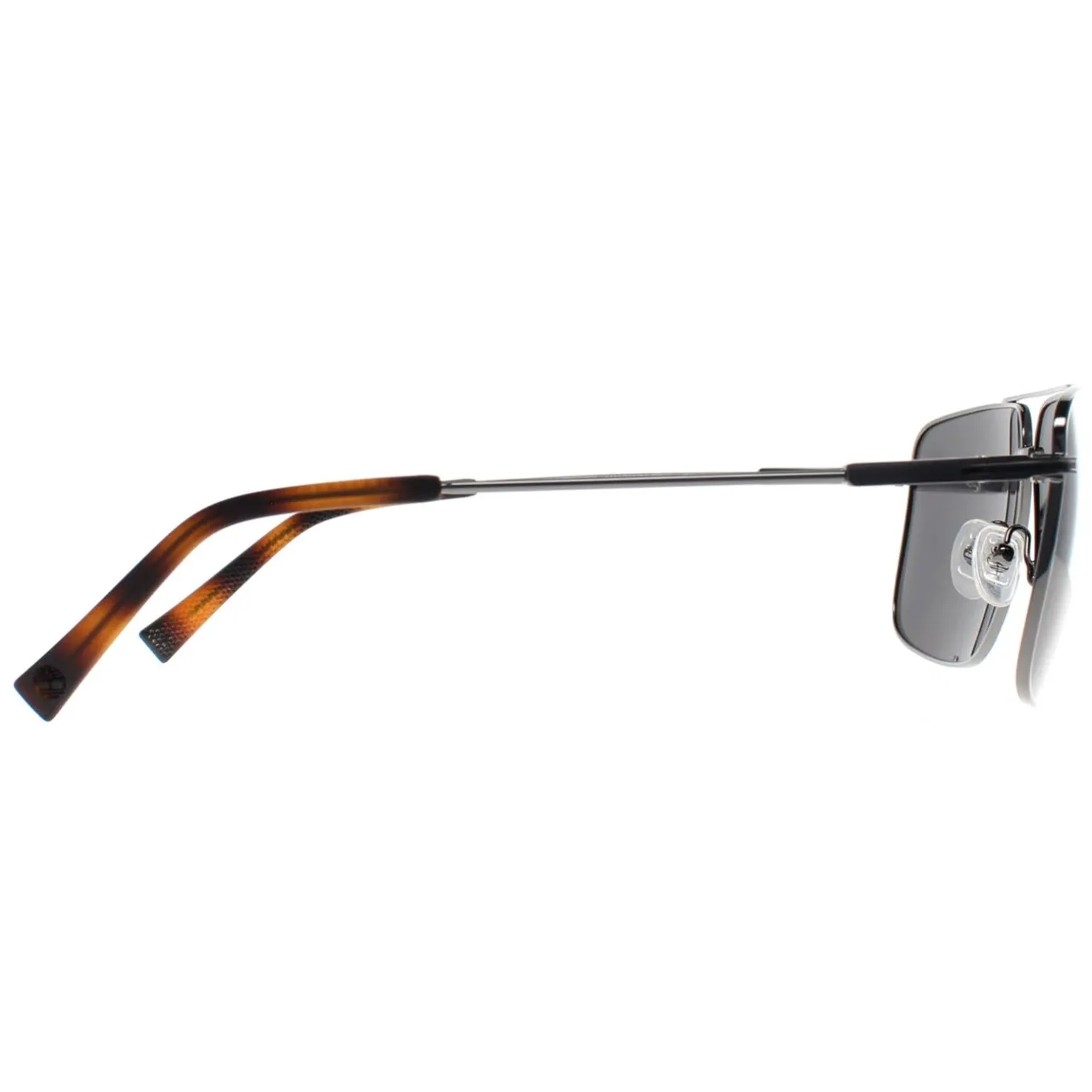 Timberland Sunglasses TB9292 06D Shiny Dark Nickeltin Smoke Polarized