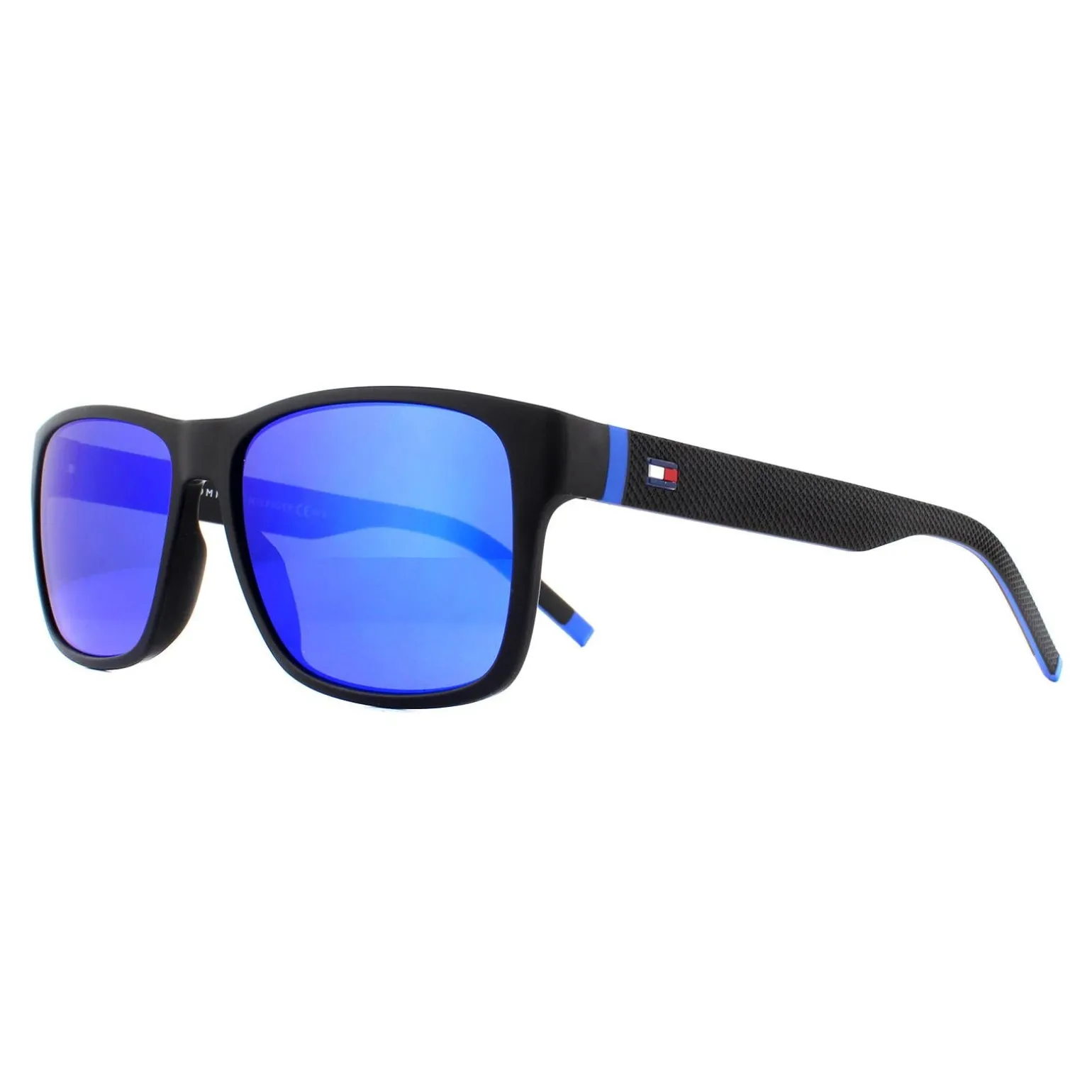 Tommy Hilfiger Sunglasses TH 1718/S 0VK Z0 Matte Black Blue Blue Mirro