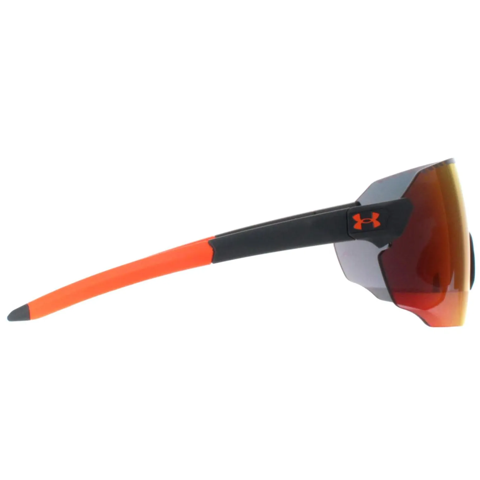 Under Armour Sunglasses Halftime 2M8 Matte Grey Orange Ruby Red Mirror