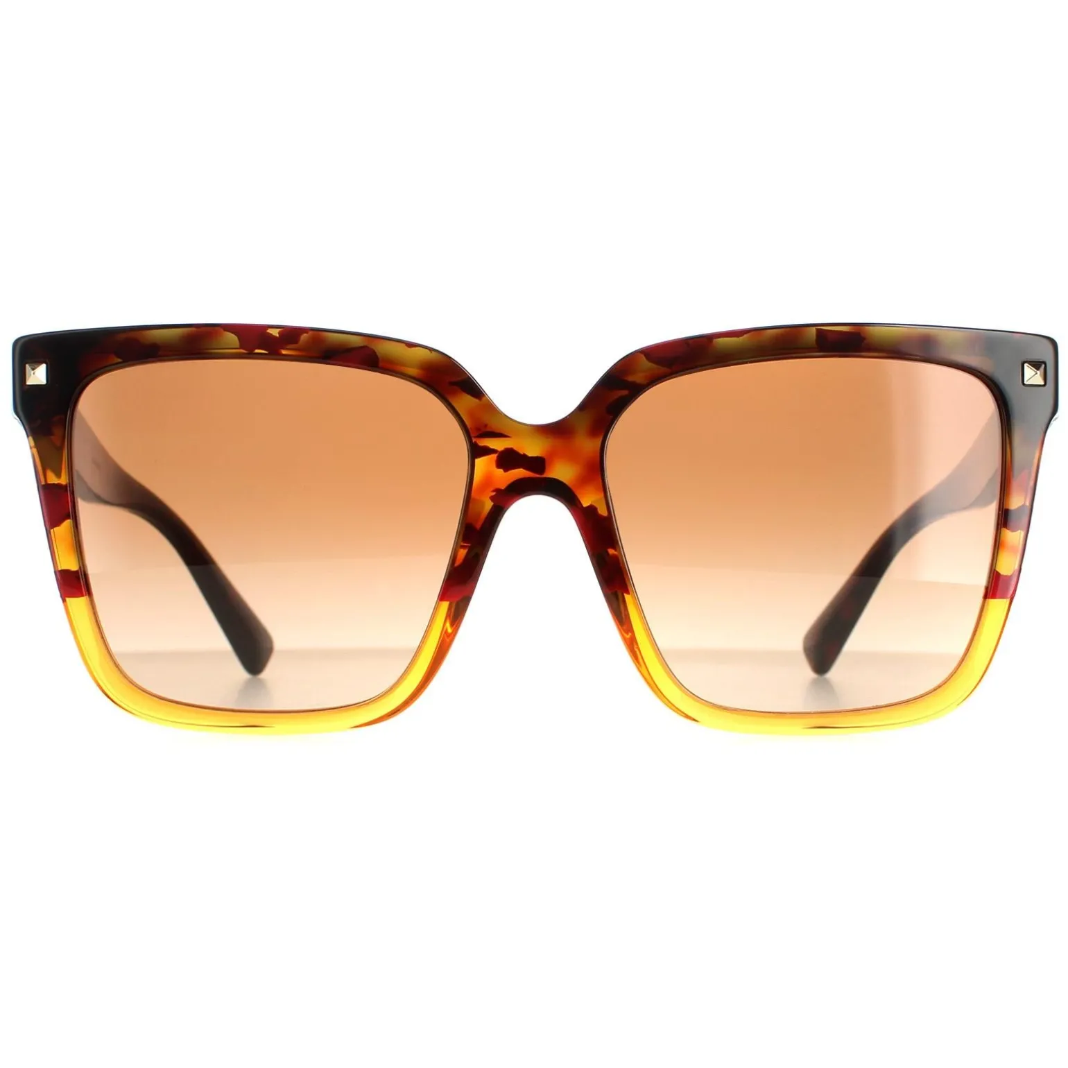 Valentino Sunglasses VA4098 519013 Havana Orange Gradient Brown Gradie