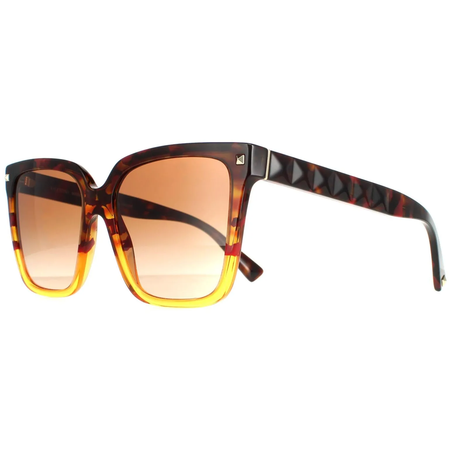 Valentino Sunglasses VA4098 519013 Havana Orange Gradient Brown Gradie