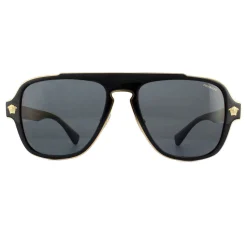 Versace Sunglasses VE2199 100281 Black Grey Polarized