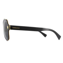 Versace Sunglasses VE2199 100281 Black Grey Polarized