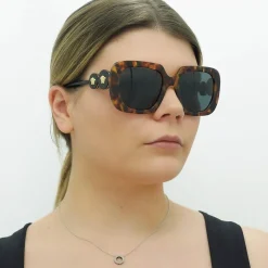 Versace Sunglasses VE4434 511987 Light Havana Dark Grey