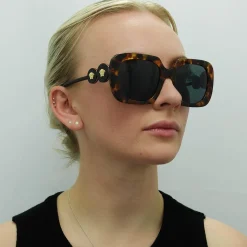 Versace Sunglasses VE4434 511987 Light Havana Dark Grey