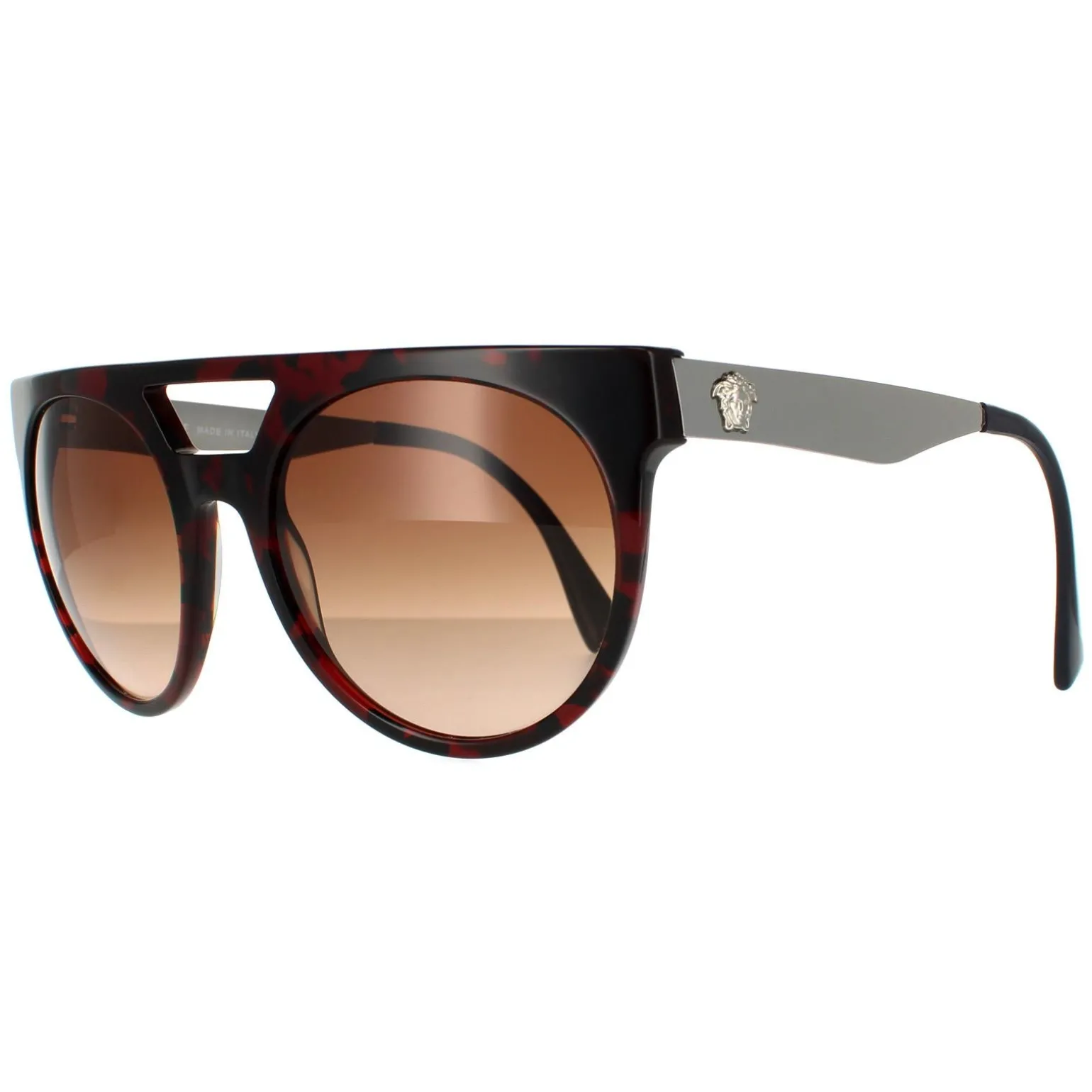 Versace Sunglasses VE4339 525013 Red Havana Blue Brown Gradient
